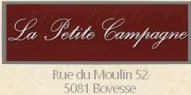 Logo La Petite Campagne boucherie Bovesse porc sur Paille